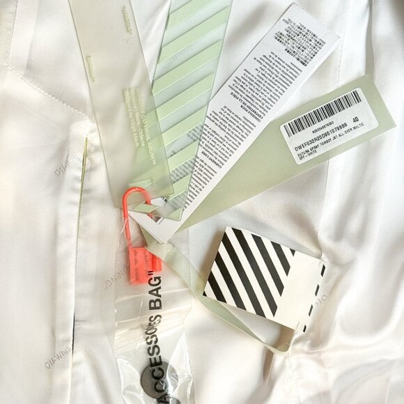 Off-White SS20 Runway Futura Tomboy Spray Oversized Blazer Jacket - Picture 10 of 13